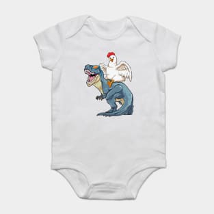 Chicken Rex Rodeo Baby Bodysuit